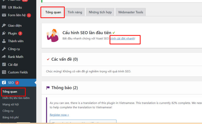 Hướng dẫn cấu hình Yoast SEO